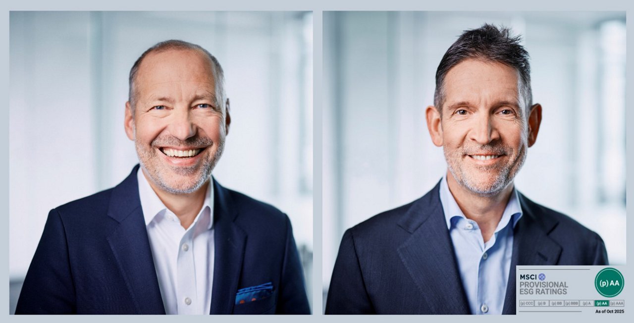 Techem receiving „AA“-ESG-Rating von MSCI, CEO Matthias Hartmann and CFO, Carsten Sürig