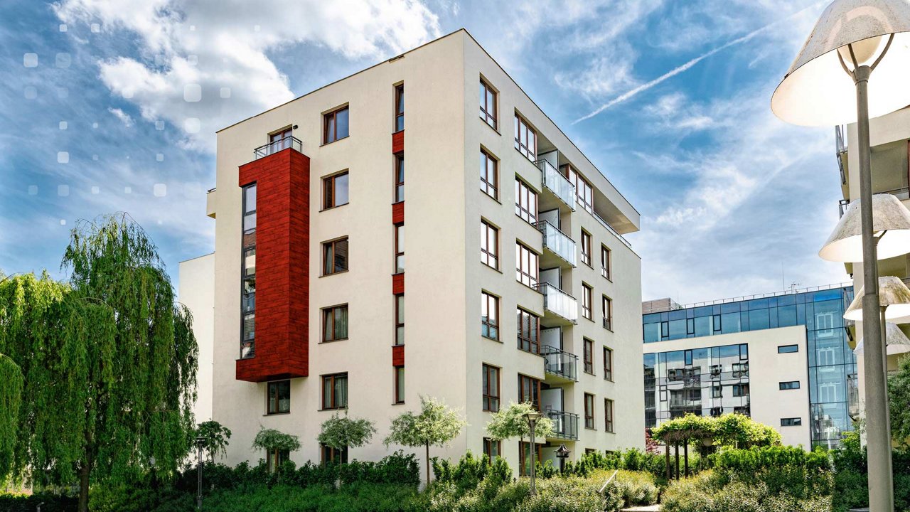 Modernes Mehrfamilienhaus