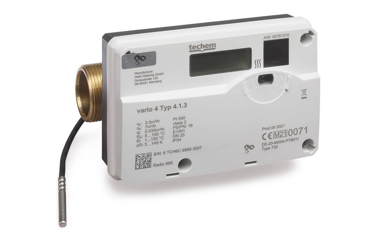 Moderner Wärmezähler - Techem