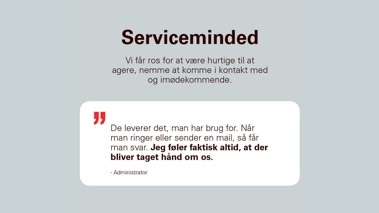 Referenceudtalelse fra administrator.