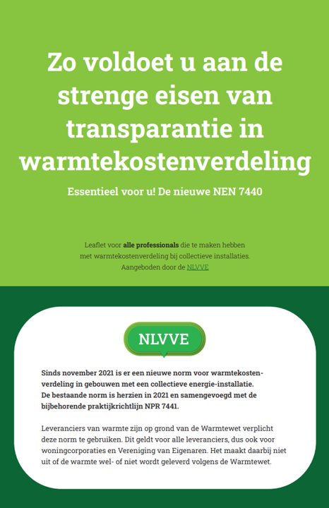Brochure NEN norm 7440 - NLVVE