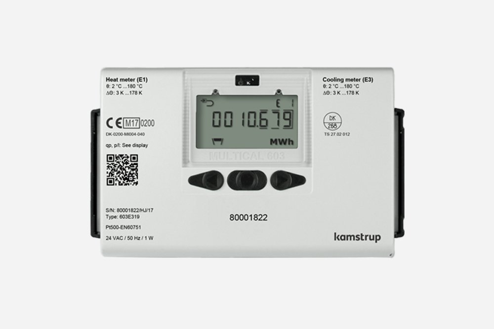 Radiografische Warmte-koudemeter van Techem 
