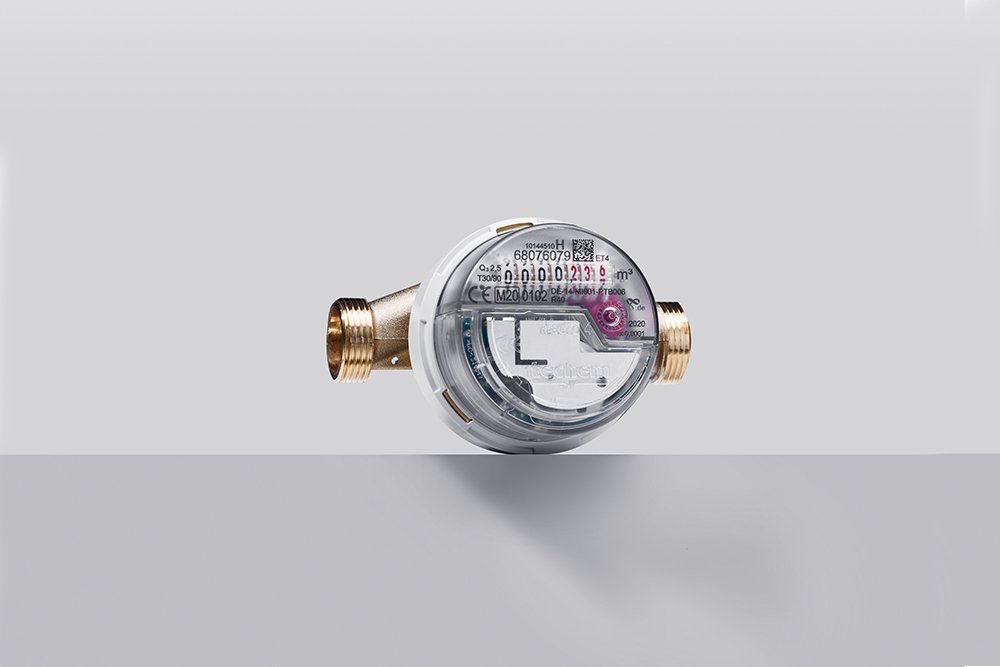 Radiografische op afstand uitleesbare watermeters van Techem